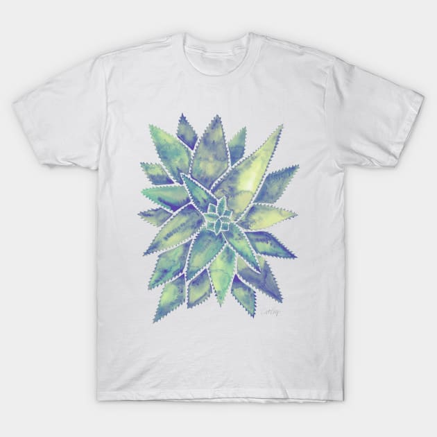 Marbled Aloe Vera T-Shirt by CatCoq